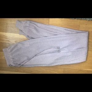 Superdown Purple Glitter Joggers